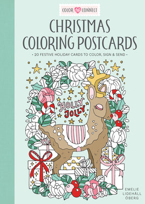 Christmas Coloring Postcards: 20 Festive Holiday Cards to Color, Sign, and Send