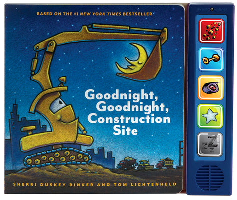 Goodnight, Goodnight, Construction Site Sound Book: (Construction Books for Kids, Books with Sound for Toddlers, Children's Truck Books, Read Aloud Bo