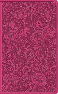 ESV Vest Pocket New Testament with Psalms and Proverbs, Red Letter (Trutone, Berry, Floral Design)
