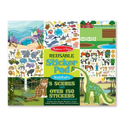 Melissa & Doug Reusable Sticker Pad - Habitats