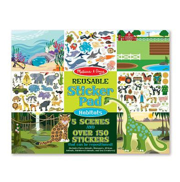 Melissa & Doug Reusable Sticker Pad - Habitats