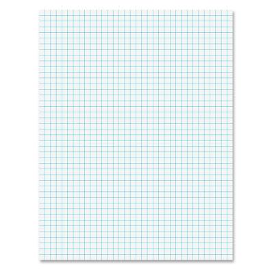 Ampad Notepad, 8.5 X 11, Quad Ruled, White, 50 Sheets/Pad (Top22-030c)