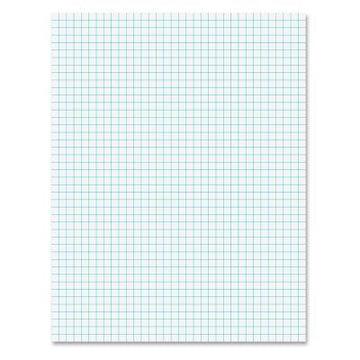 Ampad Notepad, 8.5 X 11, Quad Ruled, White, 50 Sheets/Pad (Top22-030c)