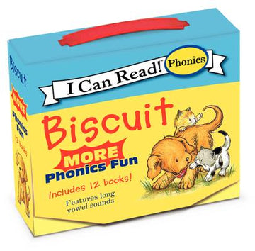 Biscuit: More 12-Book Phonics Fun!: A Box of 12 Mini-Books Featuring Short and Long Vowel Sounds for Dog Lovers