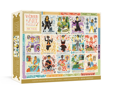 Women in Art Puzzle: Fearless Creatives Who Inspired the World 500-Piece Jigsaw Puzzle and Poster: Jigsaw Puzzles for Adults and Jigsaw Puzzles for Ki