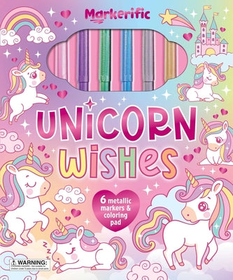 Markerific: Unicorn Wishes: Activity Folder with 6 Markers