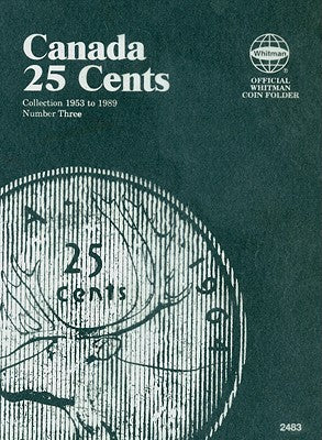 Official Whitman(r) Coin Folder - Canada Quarters (25 Cents) Collection #3: 1953-1989