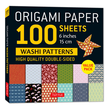 Origami Paper 100 Sheets Washi Patterns 6 (15 CM): Double-Sided Origami Sheets Printed with 12 Different Patterns (Instructions for Projects Included)