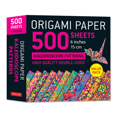 Origami Paper 500 Sheets Kaleidoscope Patterns 6 (15 CM): Tuttle Origami Paper: Double-Sided Origami Sheets Printed with 12 Different Designs (Instruc