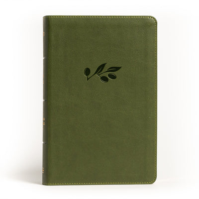 NASB Large Print Personal Size Reference Bible, Olive Leathertouch