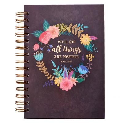 Journal Wirebound W/God All Th