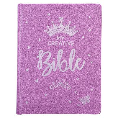 ESV My Creative Bible for Girls Faux Leather Hc, Purple Glitter