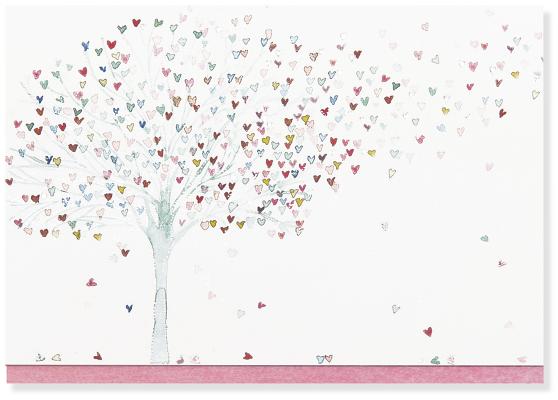 Tree of Hearts Note Cards (Stationery, Boxed Cards)