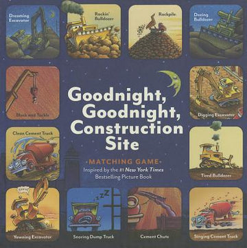 Goodnight, Goodnight, Construction Site Matching Game: (Matching Games for 2-4 Year Olds, Matching Games for Kids, Memory Matching Games)