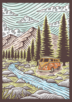 Great Outdoors Flexi Journal: (Blank Lined Notebook of Natural Landscapes, Illustrated Journal That Celebrates Nature)