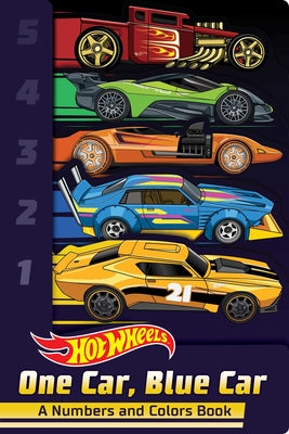 Hot Wheels: One Car, Blue Car: A Numbers and Colors Book (a Mattel Hot Wheels Shaped Novelty Board Book for Toddlers)