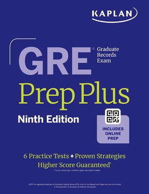 GRE Prep Plus, Ninth Edition (2026): Includes 6 Practice Tests, 1500+ Practice Questions + Online Access to a 500+ Question Bank, Video Tutorials, and