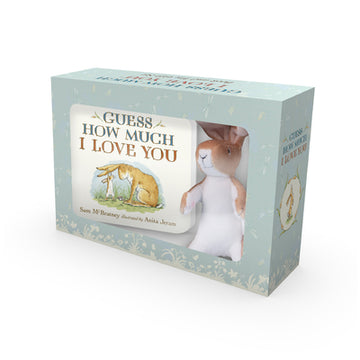 Guess How Much I Love You: Deluxe Book and Toy Gift Set: (Adorable Baby Shower Gift Set - Classic Board Book about Loving Right Up to the Moon and Bac