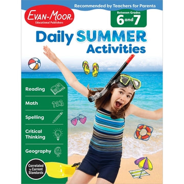 Daily Summer Activities Moving from 6th to 7th Gr
