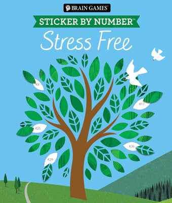 Brain Games - Sticker by Number: Stress Free #2 (28 Images to Sticker)