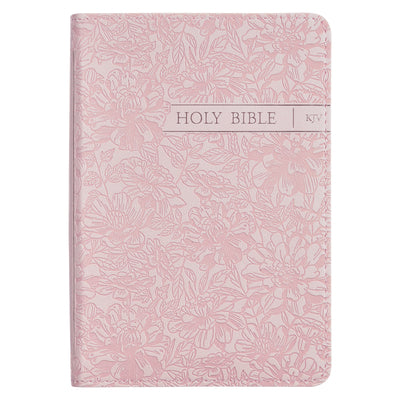 KJV Bible Pocket Faux Leather, Pink