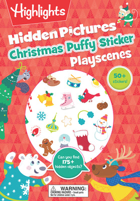 Christmas Hidden Pictures Puffy Sticker Playscenes: Christmas Activity Book with Over 50 Puffy Stickers, Festive Games and Hidden Pictures Puzzles for