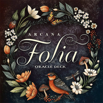 Arcana Folia Oracle Deck: 50-Card Round Deck, Nature-Inspired Artwork, Channel Plant Energy, Divination and Inspiration, Includes 72-Page Illustrated