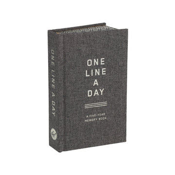 Charcoal Canvas One Line a Day: A Five-Year Memory Book