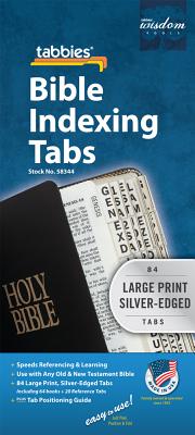 Bible Tab-Protestant-Gp-S: Large Print Silver-Edged Bible Tabs